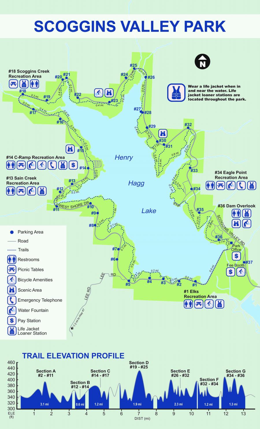 Hagg Lake Trail Map Washington County Parks